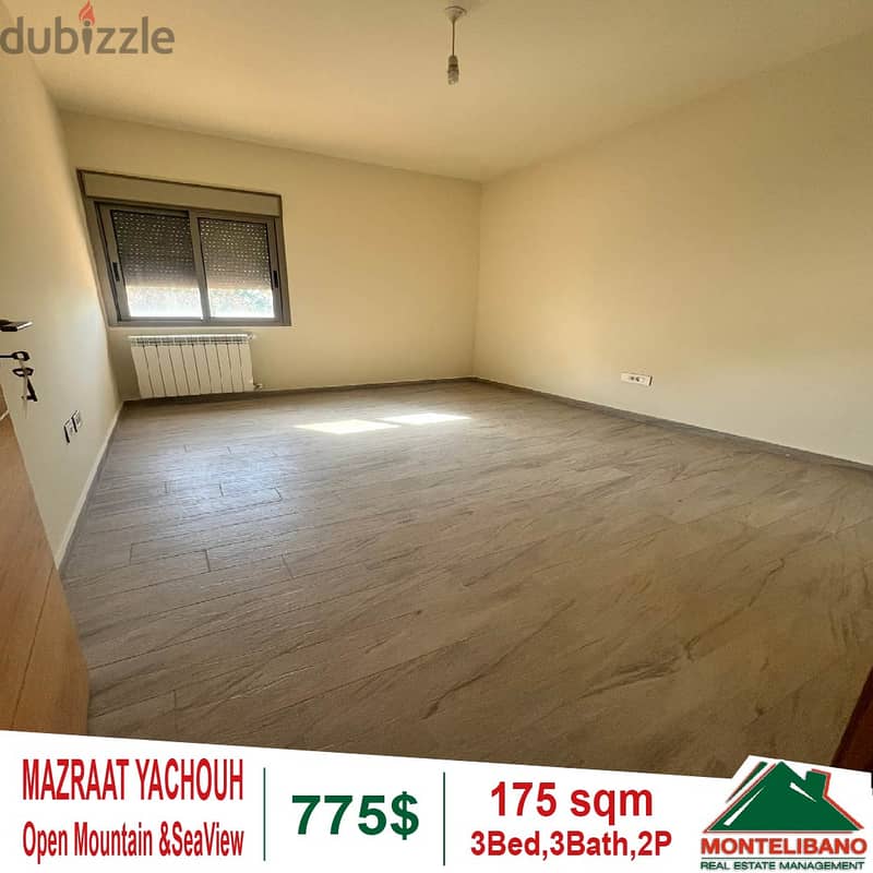 Apartment for rent in Mazraat Yachouh!! 3