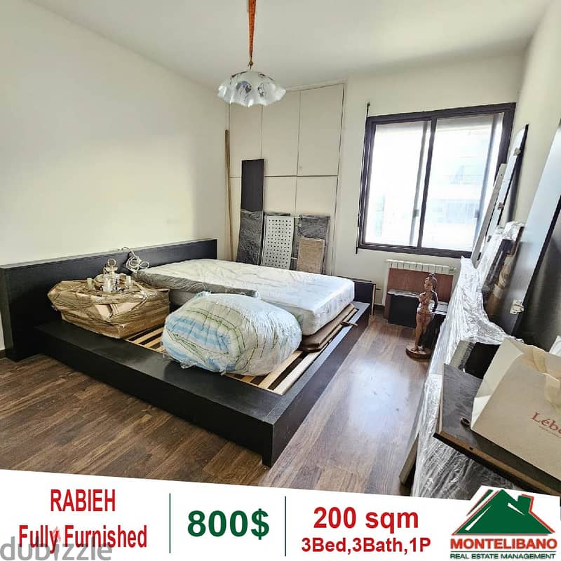 Fully furnished apartment for rent in Rabieh!! 2