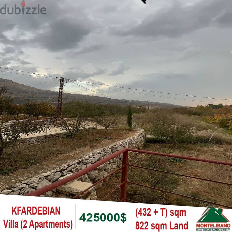 Villa for sale in Kfardebiane!! 2