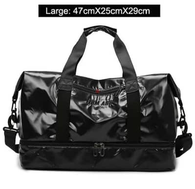 Hand bag Leather Black