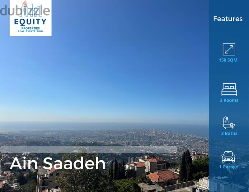 150 SQM Fully Furnished Apartment For Sale In Ain Saadeh #JZ110141 0