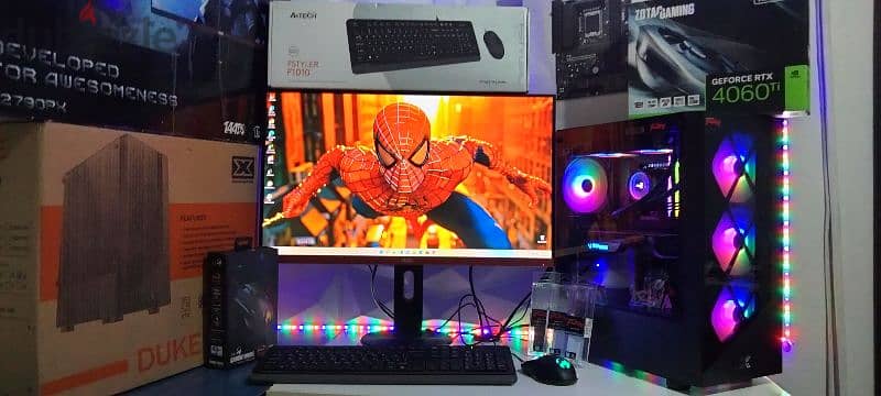 High End Gaming PC Full setup i7 12700K + RTX 4060 TI 16 GB 0