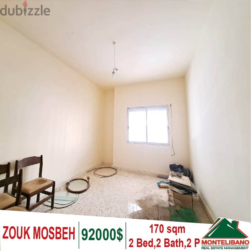 170 Sqm Apartment for sale in Zouk Mosbeh !! 1