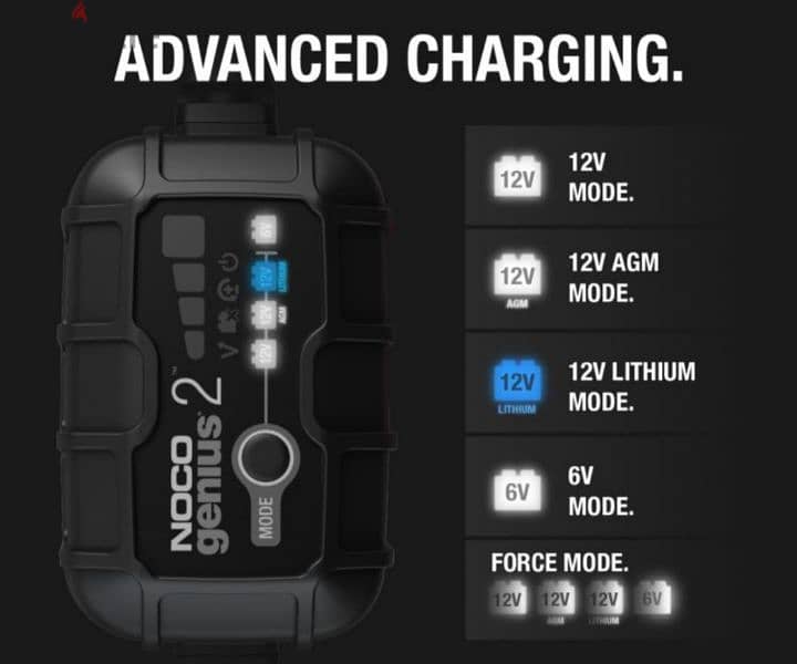 NOCO GENIUS2, 2A Smart Car Battery Charger, 6V and 12V/ 3$ delivery 10