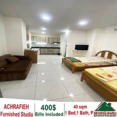 Fully Furnished 40 Sqm Studio for rent in Achrafieh 0