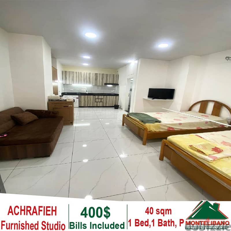 Fully Furnished 40 Sqm Studio for rent in Achrafieh 0