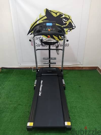 sports fitness line treadmill 2hp and vibration massage