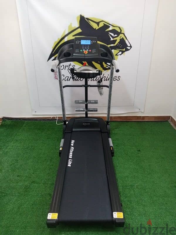 sports fitness line treadmill 2hp and vibration massage 0