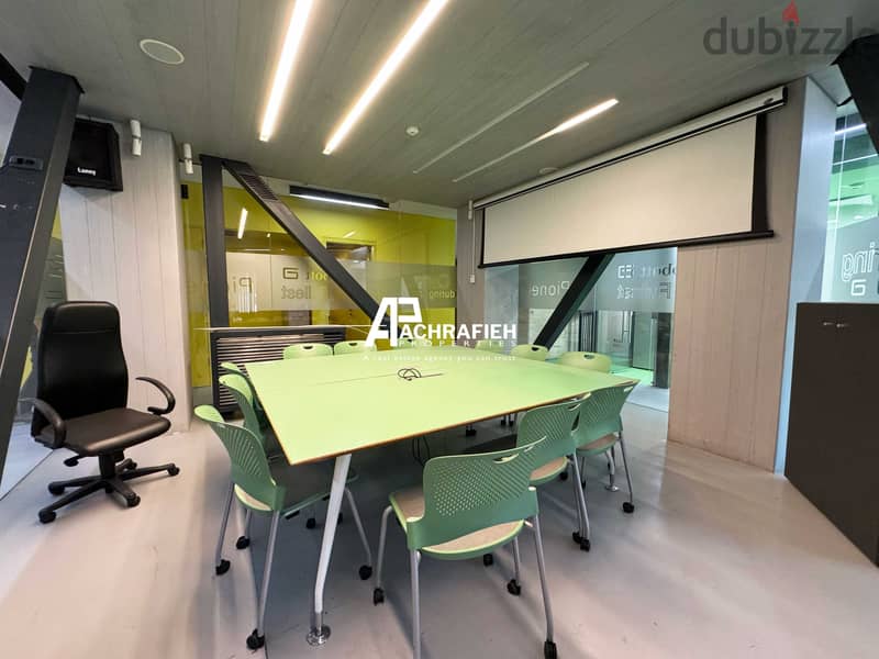 4 Floors - Furnished Office For Rent in Adlieh-مكتب للأجار في العادلية 14