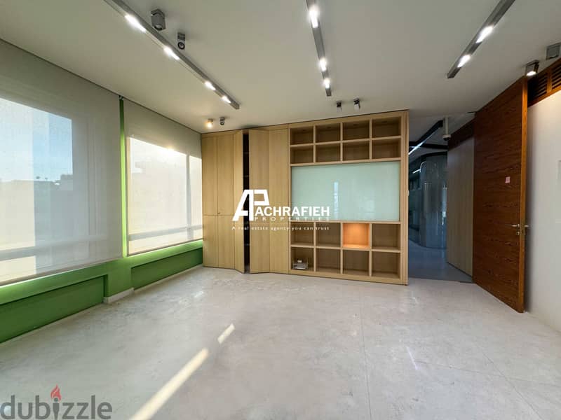 4 Floors - Furnished Office For Rent in Adlieh-مكتب للأجار في العادلية 17