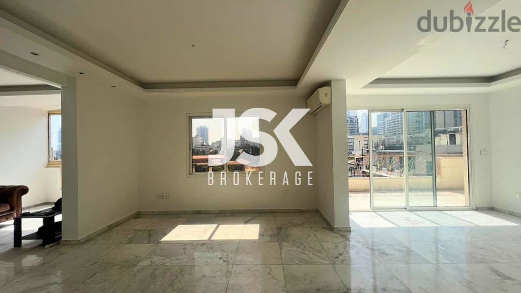 L16413-3-Bedroom Apartment with City View For Sale in Achrafieh 0