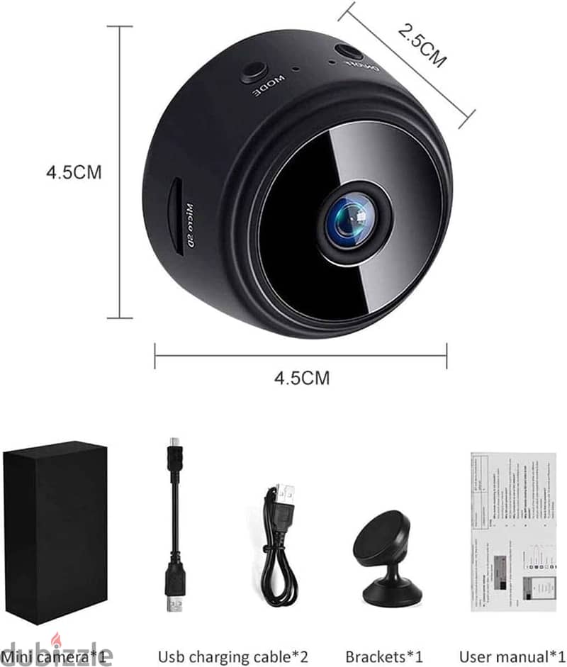 HIDDEN SPY CAM MINI WIFI CAMERA - كاميرا مخفية صوت و صورة 1