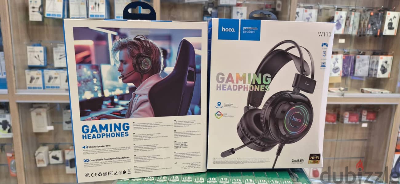 HOCO GAMING HEADPHONES W110 original & good price 0