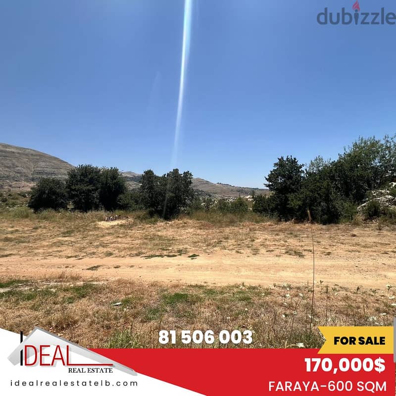 600 sqm Land for sale in Faraya REF#CC415 0