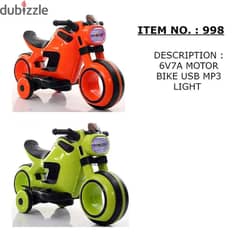 motorcycle Kids 998 orange original and new price 0