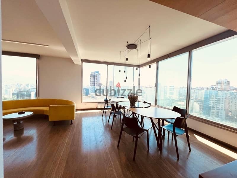 High floor apartment for sale in Achrafieh W/ Pool/ Gym/ Playground 2