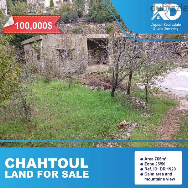 Land for sale at Chahtoul - أرض للبيع في شحتول 0