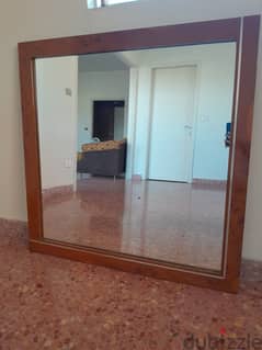 Mirror with wood frame 0