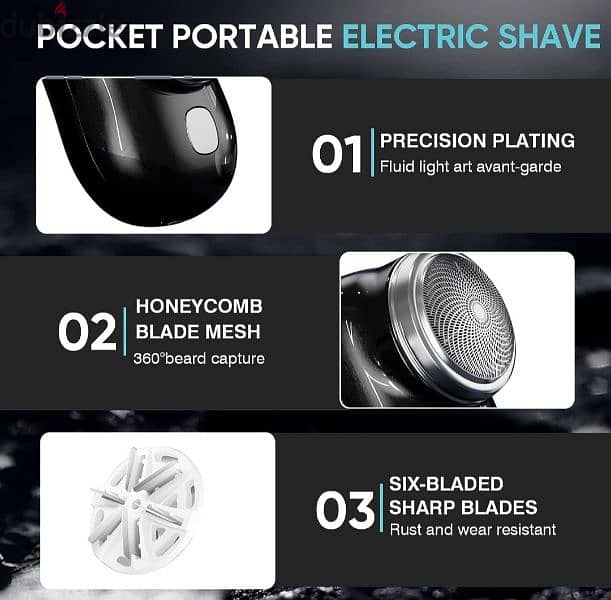 Portable Mini Electric Shaver Rechargeable Mini Electric Shaver–Unisex 2