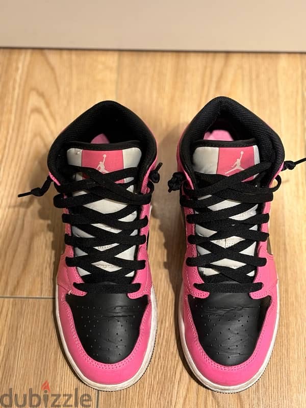 pink nike air jordan 1 mid shoes 3