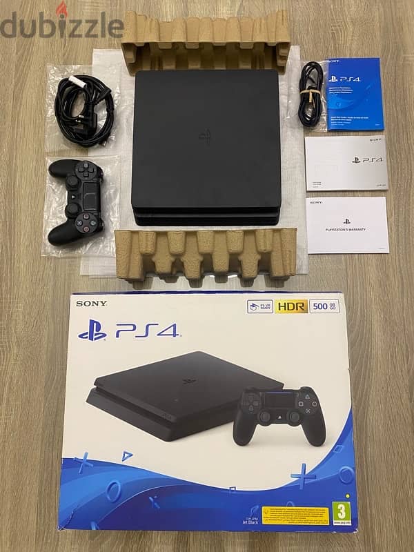 Ps4 slim + 1 controller original (used 3 week only) 0