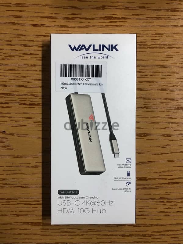 Wavlink WL-UHP3415 USB-C Hub - 4K HDMI, 10Gbps, 85W PD, Lightly Used 0