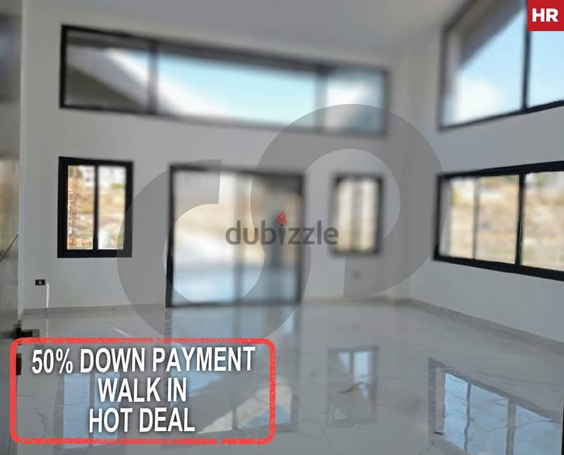 Calm area, 50% Down Payment, aley/ عاليه REF#HR114382 0