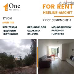 STUDIO FOR RENT IN HBELINE - AMCHIT 0