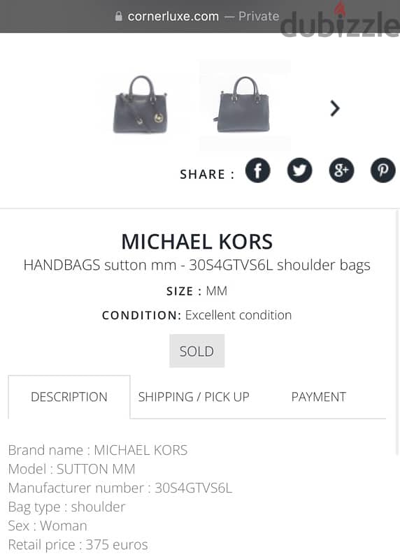 Michael Kors Saffiano Black Leather Bag 5