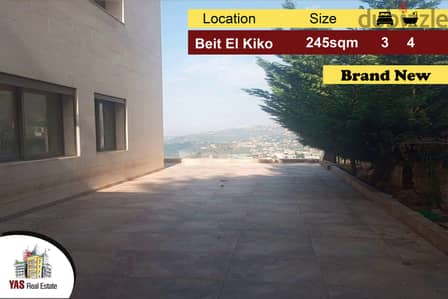 Beit El Kiko 245m2 | 220m2 Terrace | Brand New | Amazing View | PA |