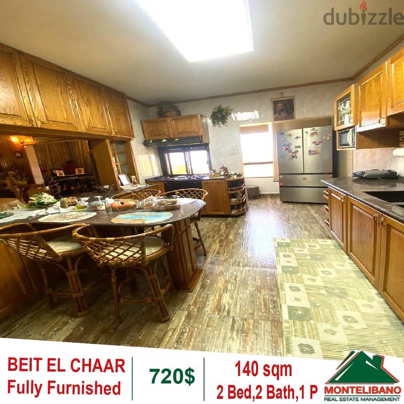 140 sqm Fully furnished Apartment for rent in Beit El Chaar with view 5