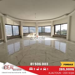 220 sqm  Apartment for sale in ajaltoun REF#CC416 0