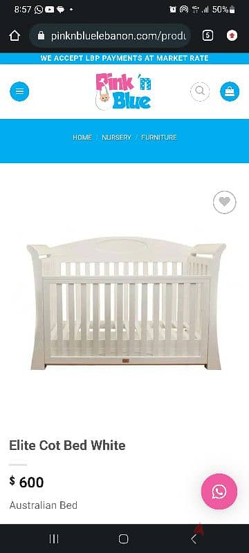 baby crib from pink and blue 0