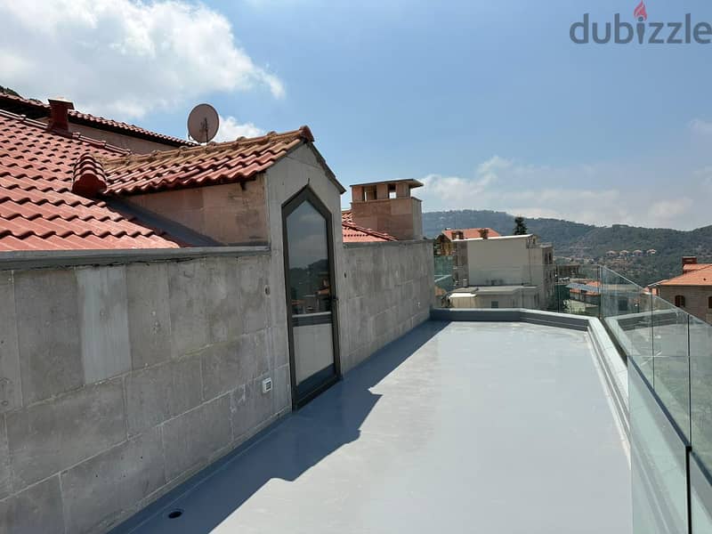 Furnished Rooftop in Khenchara 300sqm for rentرووف مفروش في الخنشارة 3 6