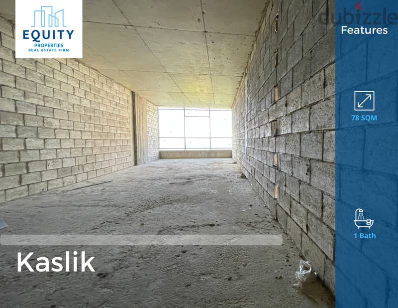 78 SQM Office For Sale In Kaslik مكتب للبيع في الكسليك #RK110858 0