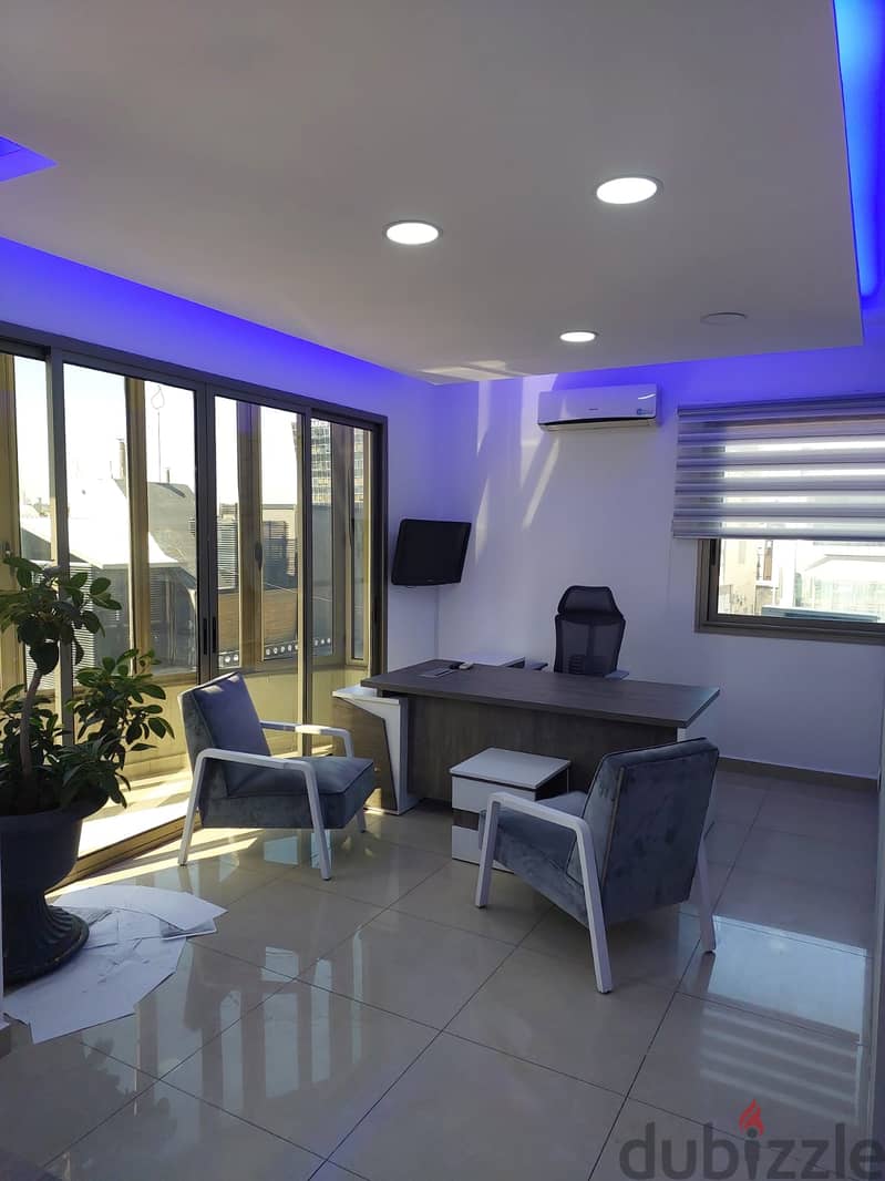 Zalka Office 95 SQM for Rent / Fully Furnished - مكتب للإيجار الزلقا 0