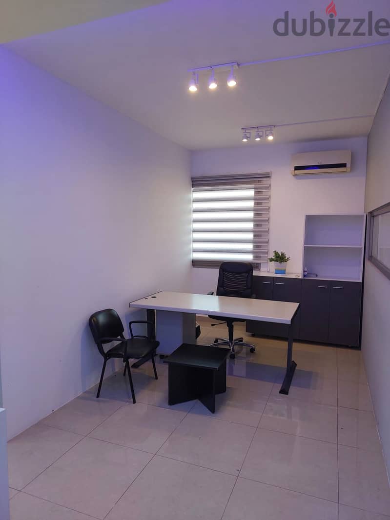 Zalka Office 95 SQM for Rent / Fully Furnished - مكتب للإيجار الزلقا 1