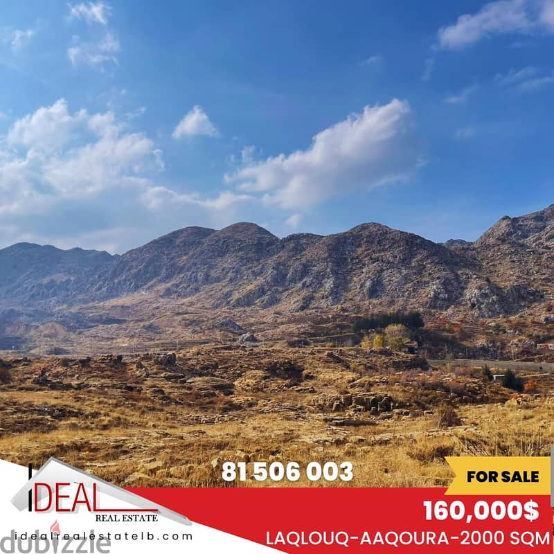 2000 sqm land for sale in Laqlouq-Aaqoura REF#CD1117 0