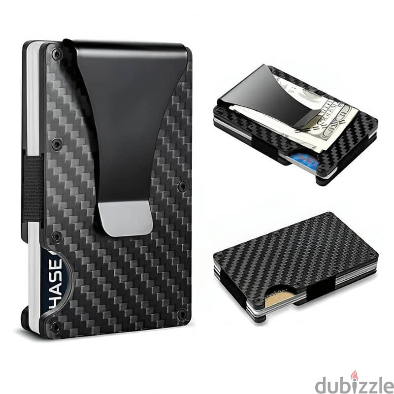 100% Carbon Fiber Wallet   Black 0