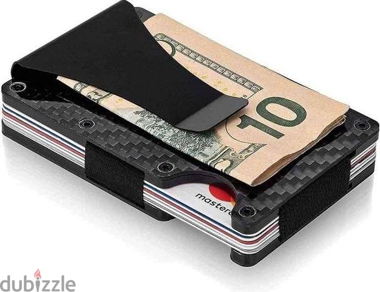 100% Carbon Fiber Wallet   Black 1