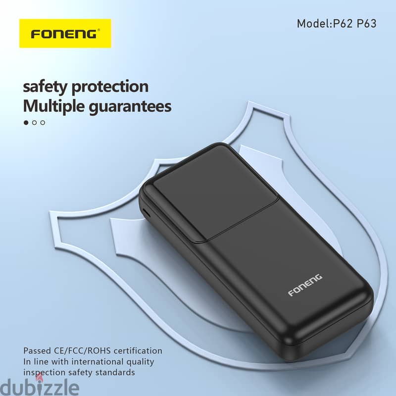 30,000mAh Power Bank 2A & 2 Outputs - P63 3