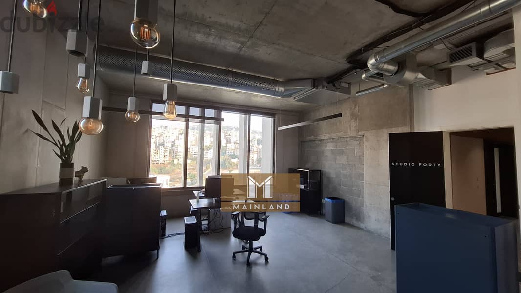 Fully Furnished Modern office for Rent in Dbaye 5