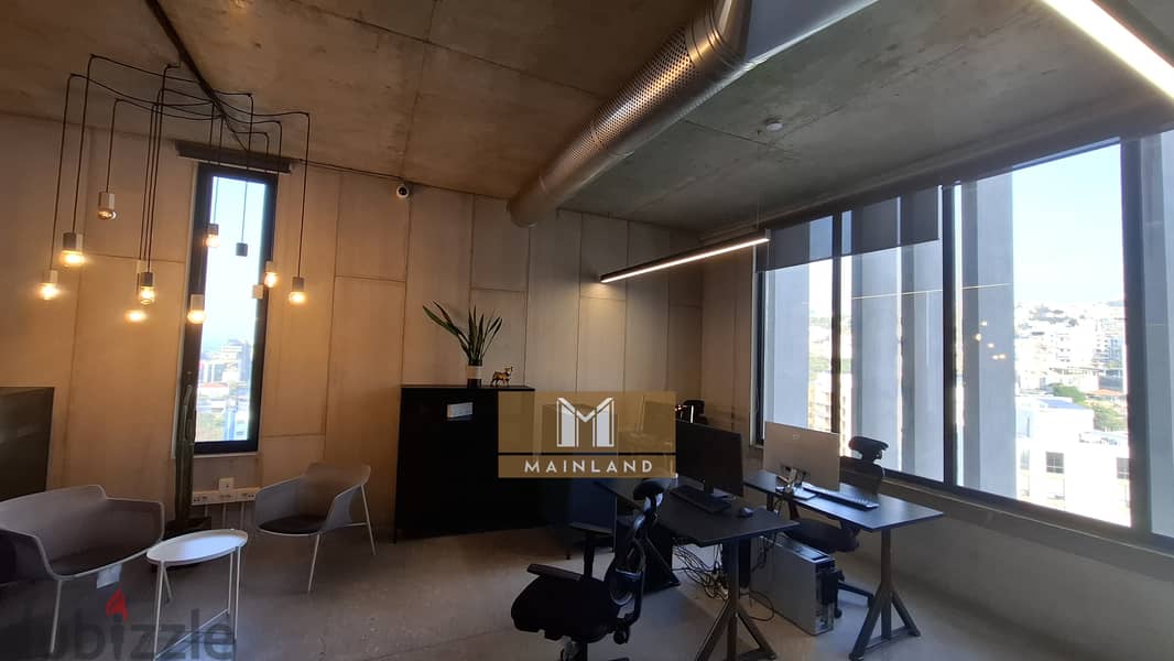 Fully Furnished Modern office for Rent in Dbaye 11