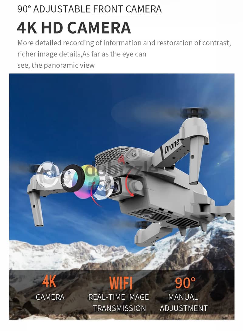 Drone 4K Wide-Angle Helicopter Camera Foldable RC Quadcopter 2