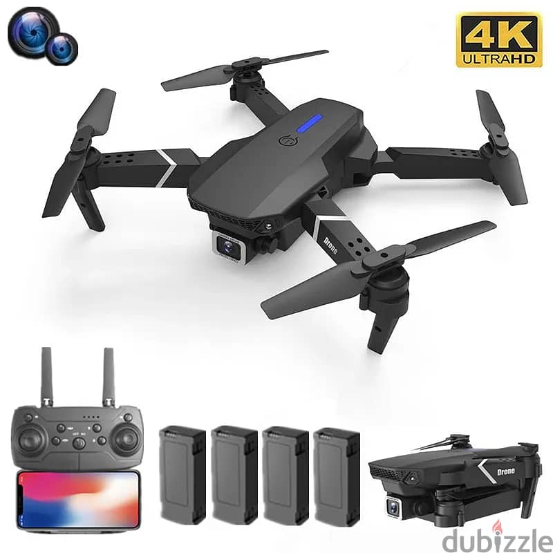 Drone 4K Wide-Angle Helicopter Camera Foldable RC Quadcopter 4