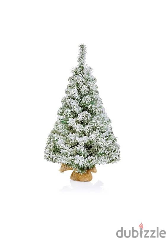 GEORGE HOME 60 Cm Flock Snowy Mini Tree 0