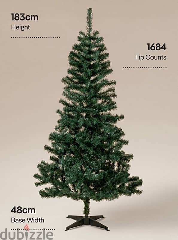 GEORGE HOME 183 Cm Green Christmas Tree 2