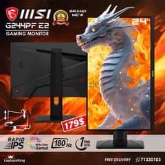 MSI G244PF E2 180HZ 1MS TRUE COLOR 24" GAMING MONITOR 0