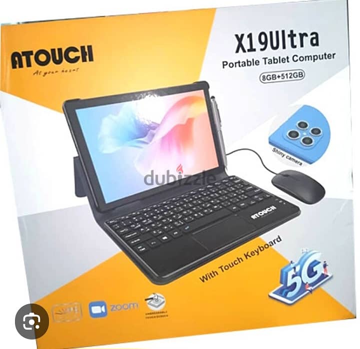 Atouch tablet with Bluetooth keyboard 1