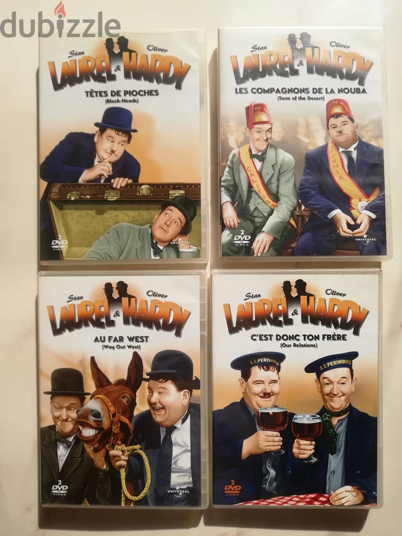 Collection of 9 original Laurel & Hardy movies (15 dvds) check descrip 0